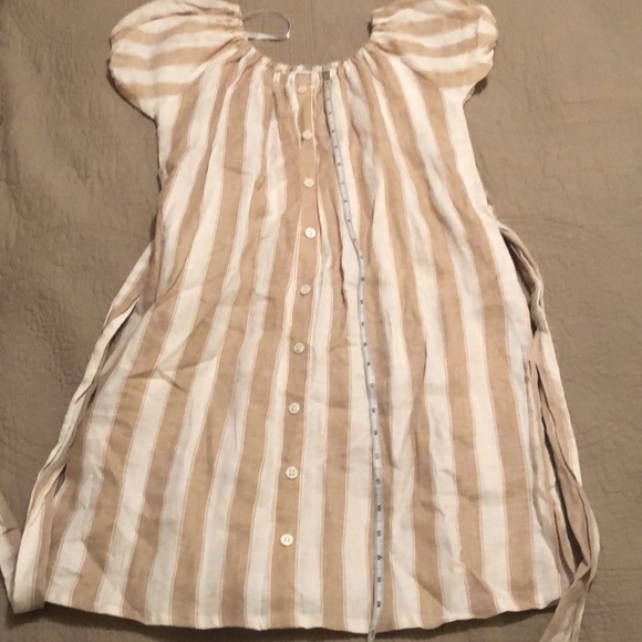 💯% Off Shoulder Linen Dress - Picture 2 of 6